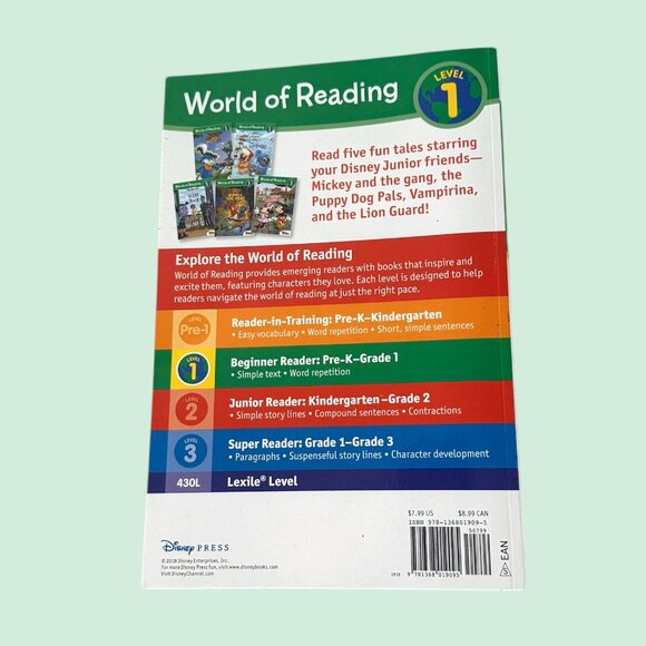 Disney Five Tales of Fun Easy Learn to Read Book - Picture 2 of 2